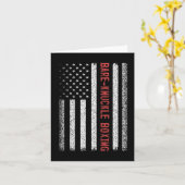 Bare-knuckle boksen Amerikaanse vlag 4 juli vrouwe Kaart (Gele Bloem)