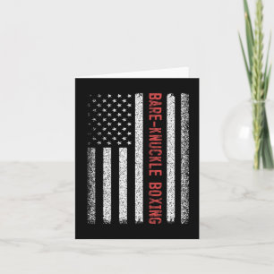 Bare-knuckle boksen Amerikaanse vlag 4 juli vrouwe Kaart