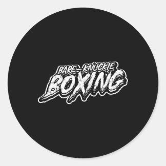 Bare-Knuckle Boksen Bare-Knuckle Boxer Atleet Ronde Sticker