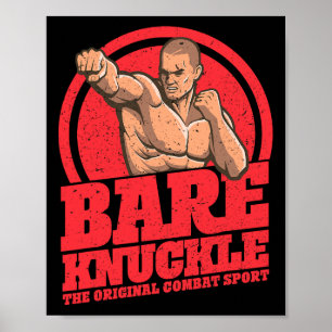 Bare-knuckle boksen - de originele vechtsport poster