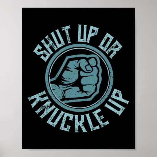 Bare-knuckle boksen - Kop omhoog of knokkel omhoog Poster (Voorkant)