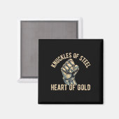 Bare Knuckle Boksen Mannen Fist Fighting Knuckle F Magneet (Voorkant / Achterkant)