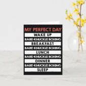Bare-knuckle boksen mijn perfecte dag kaart (Gele Bloem)