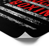 Bare Knuckle Boxing American Flag 4 juli Vader Poster (Hoek)