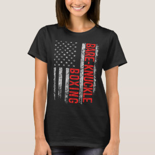 Bare Knuckle Boxing American Flag 4 juli Vader T-shirt