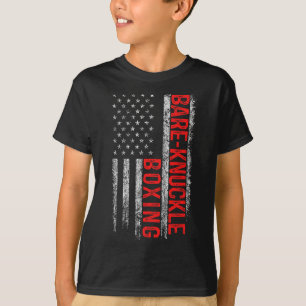 Bare Knuckle Boxing American Flag 4 juli Vader T-shirt