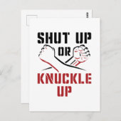 Bare Knuckle Boxing Briefkaart (Voorkant / Achterkant)