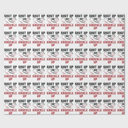 Bare Knuckle Boxing Cadeaupapier (Vlak)