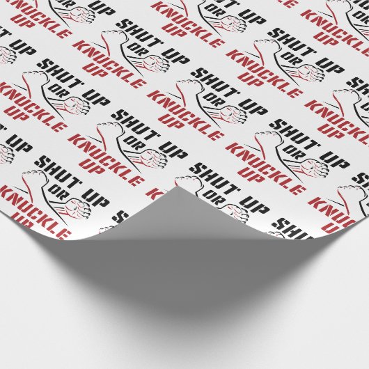 Bare Knuckle Boxing Cadeaupapier (Hoek)