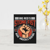 Bare-knuckle Boxing Club Fighter Training Gym Ston Kaart (Gele Bloem)