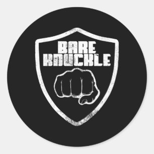 Bare Knuckle Fighter Fighter Boxing Bareknuckle Ronde Sticker