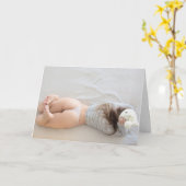 BARE MAAR G-STRING BEACH GIRL FUNNY BIRTHDAY KAART (Gele Bloem)