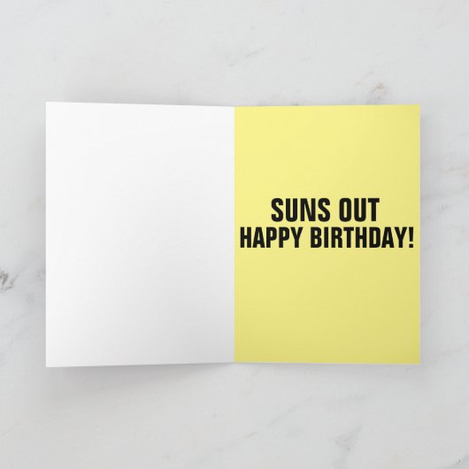 BARE MATT GUY BIRTHDAY KAART (Binnen)