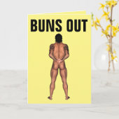 BARE MATT GUY BIRTHDAY KAART (Gele Bloem)