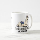 Bare Minimum Achiever Funny Llama Lazy Humor  Koffiemok (Voorkant rechts)