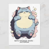 Bare Minimum Mode Activated – Relatable Mood Feestdagenkaart (Voorkant)