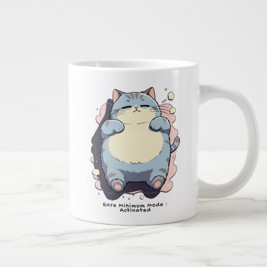 Bare Minimum Mode Activated – Relatable Mood Grote Koffiekop (Rechts)