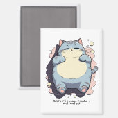 Bare Minimum Mode Activated – Relatable Mood Magneet (Voorkant / Achterkant)