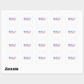 Bare Shelves Biden leeg Vierkante Sticker (Vel)