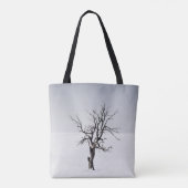 BARE TREE IN HET MIDDEN VAN DE SNEEUW TOTE BAG (Achterkant)