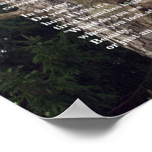Bare Tree Poem voor Arbor Day Poster (Hoek)