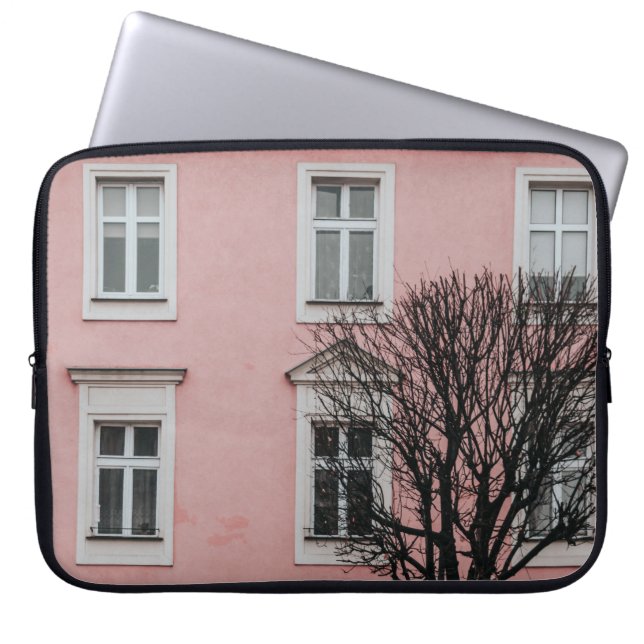BARE TREE VOOR DE PINKBOUW LAPTOP SLEEVE (Voorkant)