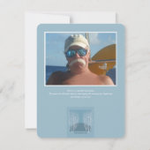 Bare Trees Begrafenisfoto Dank u Kaart Custom (Achterkant)