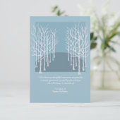 Bare Trees Funeral Hartelijk dank Bedankkaart (Staand voorkant)