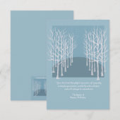 Bare Trees Funeral Hartelijk dank Bedankkaart (Voorkant / Achterkant)