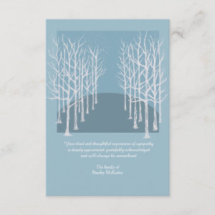 Bare Trees Funeral Hartelijk dank Bedankkaart