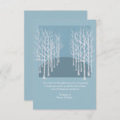 Bare Trees Funeral Hartelijk dank Bedankkaart (Voorkant / Achterkant)