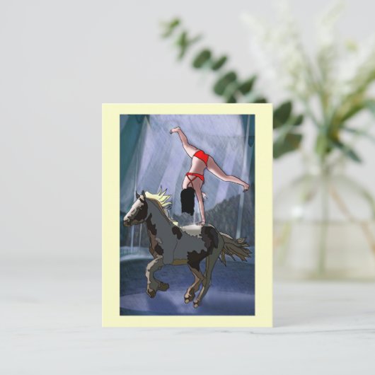 Bareback Rider Briefkaart (Staand voorkant)