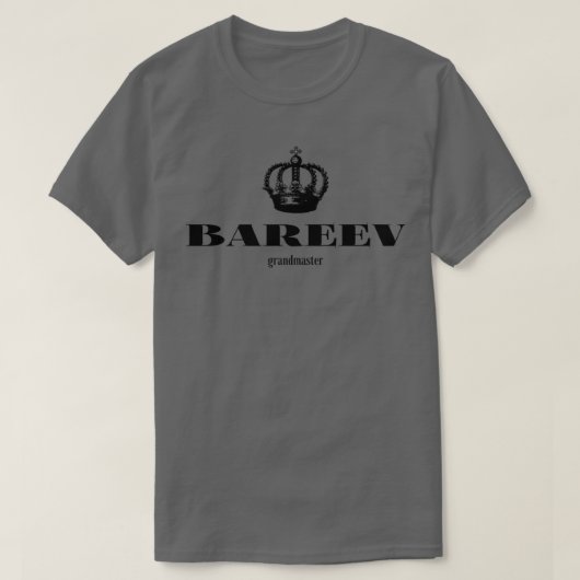 Bareev Chess grootmeester Chess Player T-shirt (Design voorkant)