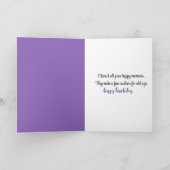 Barefeet in Wildbloemen, Birthday Kaart (Binnen)