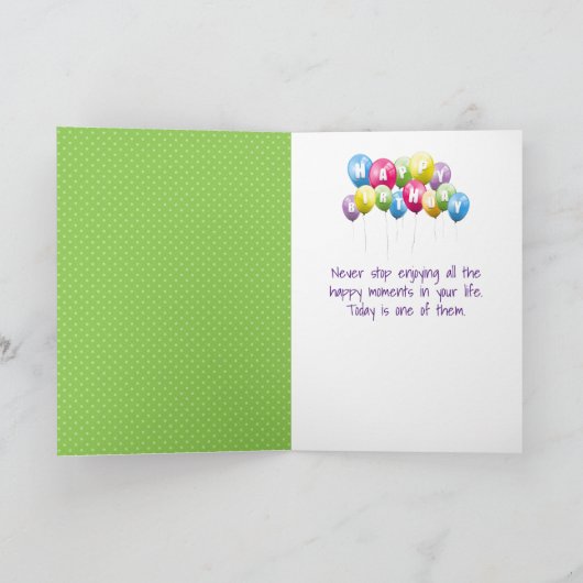 Barefeet in Wildflower Verjaardag Kaart (Binnen)