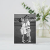 Barefoot 1st Kiss Briefkaart (Staand voorkant)