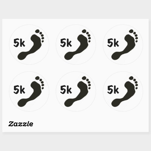 Barefoot 5k Sticker (Vel)
