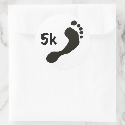 Barefoot 5k Sticker (Tas)