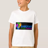 Barefoot Autism Challenge kids shirt (Voorkant)