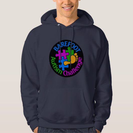 Barefoot Autism Challenge Mannen Sweatshirt (Voorkant)