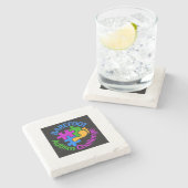 Barefoot Autism Challenge onderzetter (Zijkant)