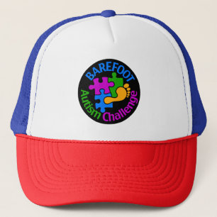 Barefoot Autism Challenge Trucker Hat Pet