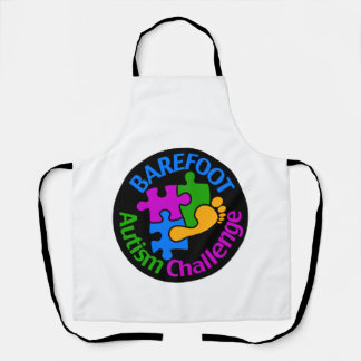 Barefoot Autism Challenge Trucker Hat Schort
