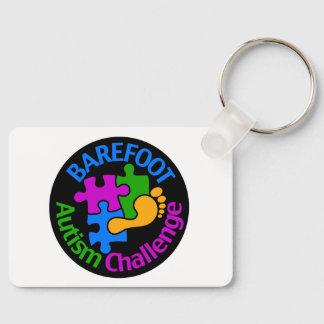 Barefoot Autism Challenge Trucker Hoed Sleutelhanger