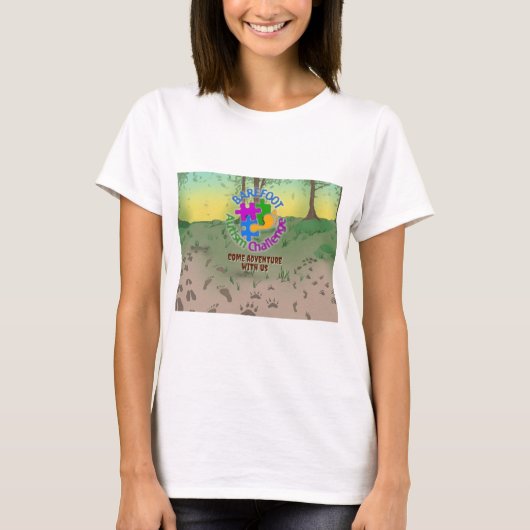 Barefoot Autism Challenge Women's 2025 shirt (Voorkant)