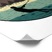 Barefoot Barefooting-skiën Watersportboot Motorboo Poster (Hoek)