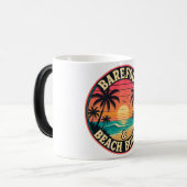 Barefoot & Beach Bound Badge Magische Mok (Voorkant links)