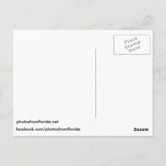 Barefoot Beach briefkaart (Achterkant)