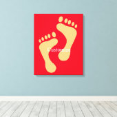 Barefoot Beach Bum Thunder_Cove Canvas Afdruk (Insitu (Houten vloer))