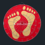 Barefoot Beach Bum Thunder_Cove Dartbord<br><div class="desc">Barefoot Beach Bum Beachcomber om zich aan te passen door op elke achtergrondkleur over te schakelen naar jouw naam</div>